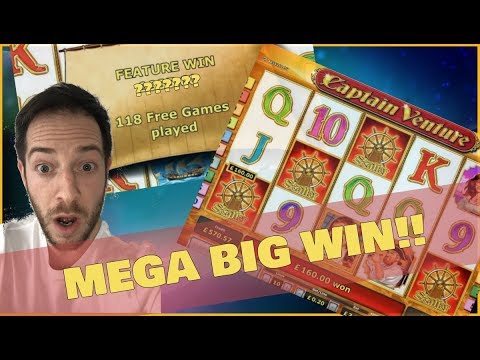 CAPTAIN VENTURE MEGA BIG WIN!! 118 Free Spins!! ( Online Casino )