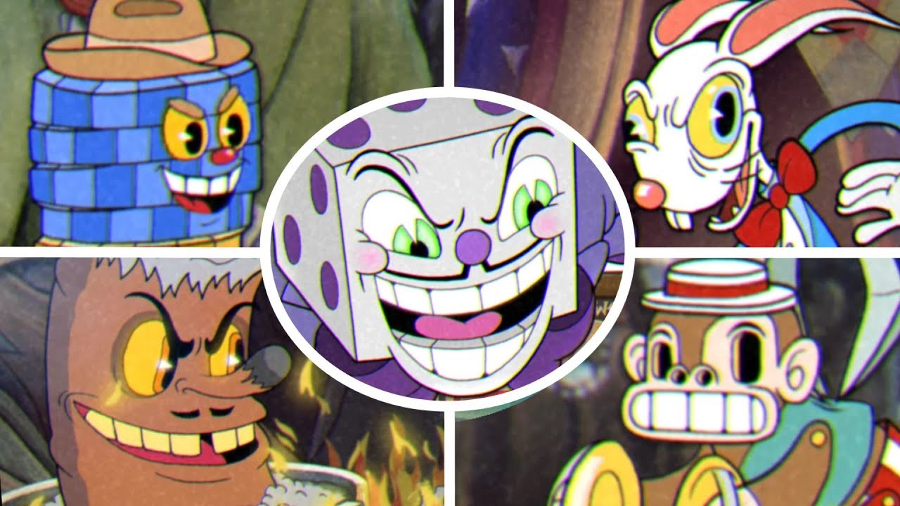 Cuphead - All Casino Bosses + King Dice