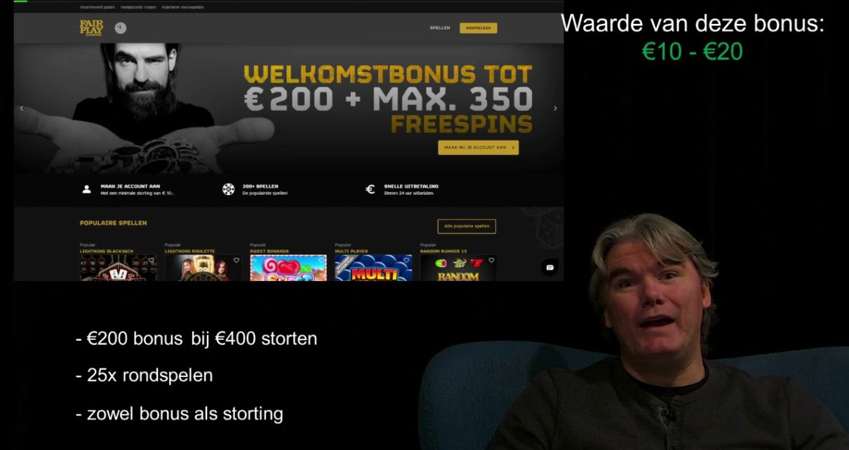 Fair Play Welkomst Bonus | Versla Het Online Casino