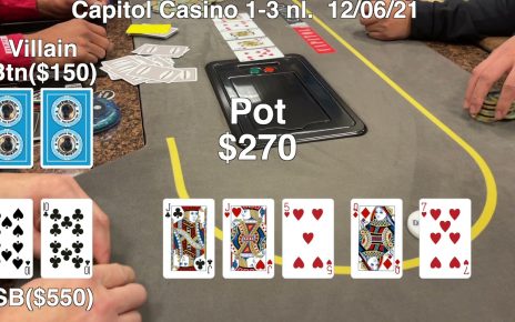 Feels like a Jackpot?!  Big rush with big cards at Capitol Casino.  Poker Vlog 87