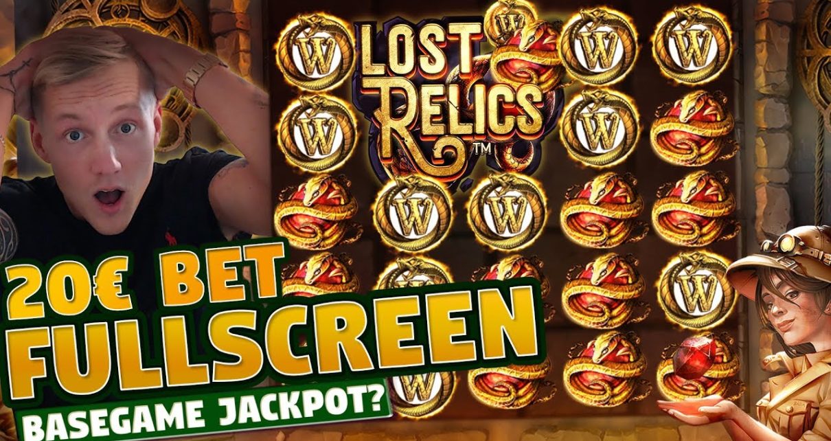 HUGE WIN!! Lost Relics Big Win from base game – online casino (20€ bet)
