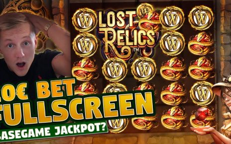 HUGE WIN!! Lost Relics Big Win from base game – online casino (20€ bet)