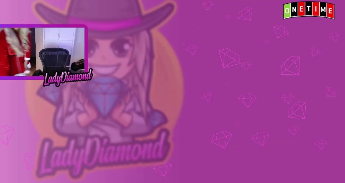 Live online casino stream, vier Kerst met Ladydiamond!