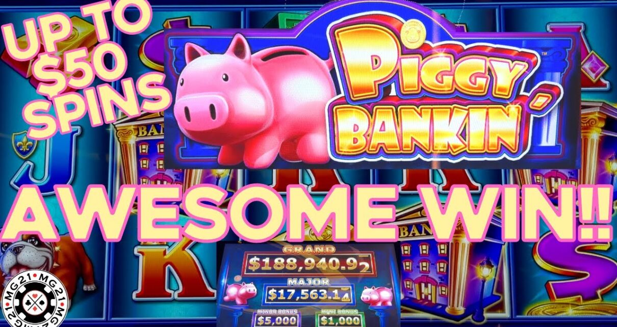 Lock It Link Piggy Bankin' HANDPAY JACKPOT ~ HIGH LIMIT  Bonus Rounds Slot Machine Casino