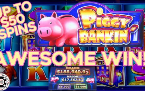 Lock It Link Piggy Bankin' HANDPAY JACKPOT ~ HIGH LIMIT  Bonus Rounds Slot Machine Casino