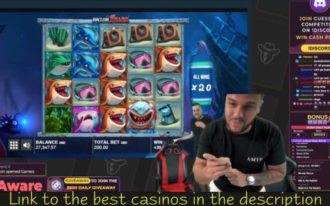 Mega big win on RAZOR shark . online casino