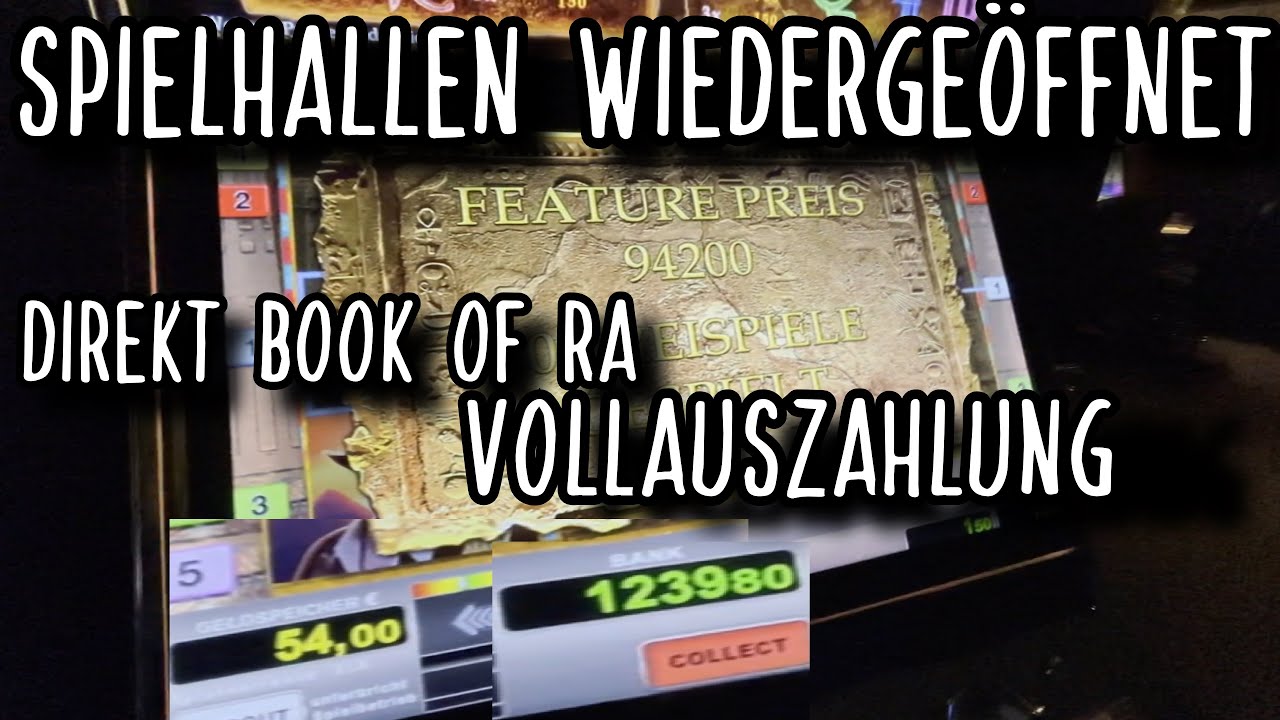 [NEU] Spielothek Wiedereröffnung 2021 DIREKT VOLLAUSZAHLUNG Book of Ra Casino 2€ 4€ Spielautomaten