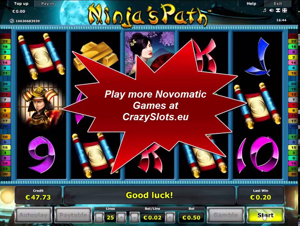 Ninja's Path Slot - New online Casino game Novomatic