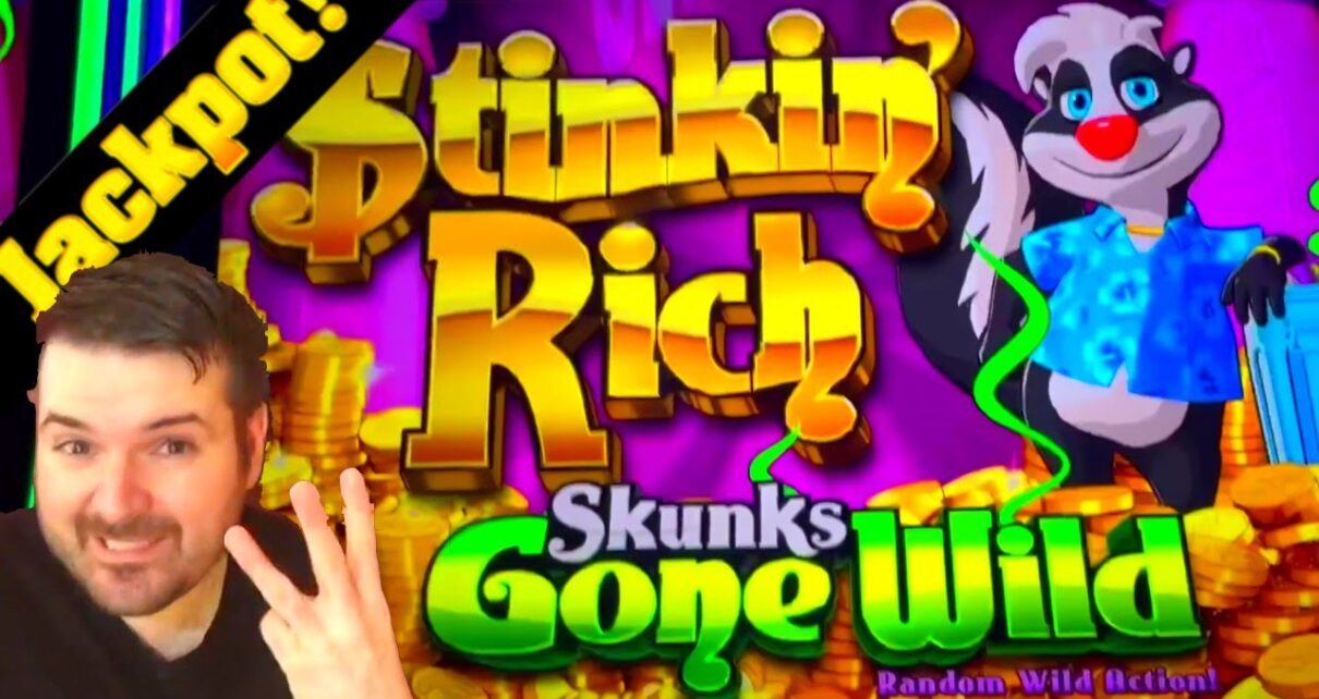 Not 1… Not 2… But 3 JACKPOT HAND PAYS At Grand Casino! ??? NEW! Stinkin' Rich Skunks Gone Wild!