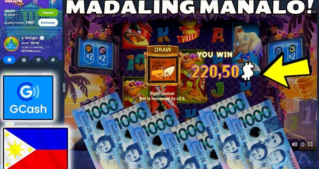 ONLINE CASINO PILIPINAS【PAGGAMIT NG GCASH】MAGKANO AKO PANALO SA CASINO SLOTS NA MAY 5$ BET?