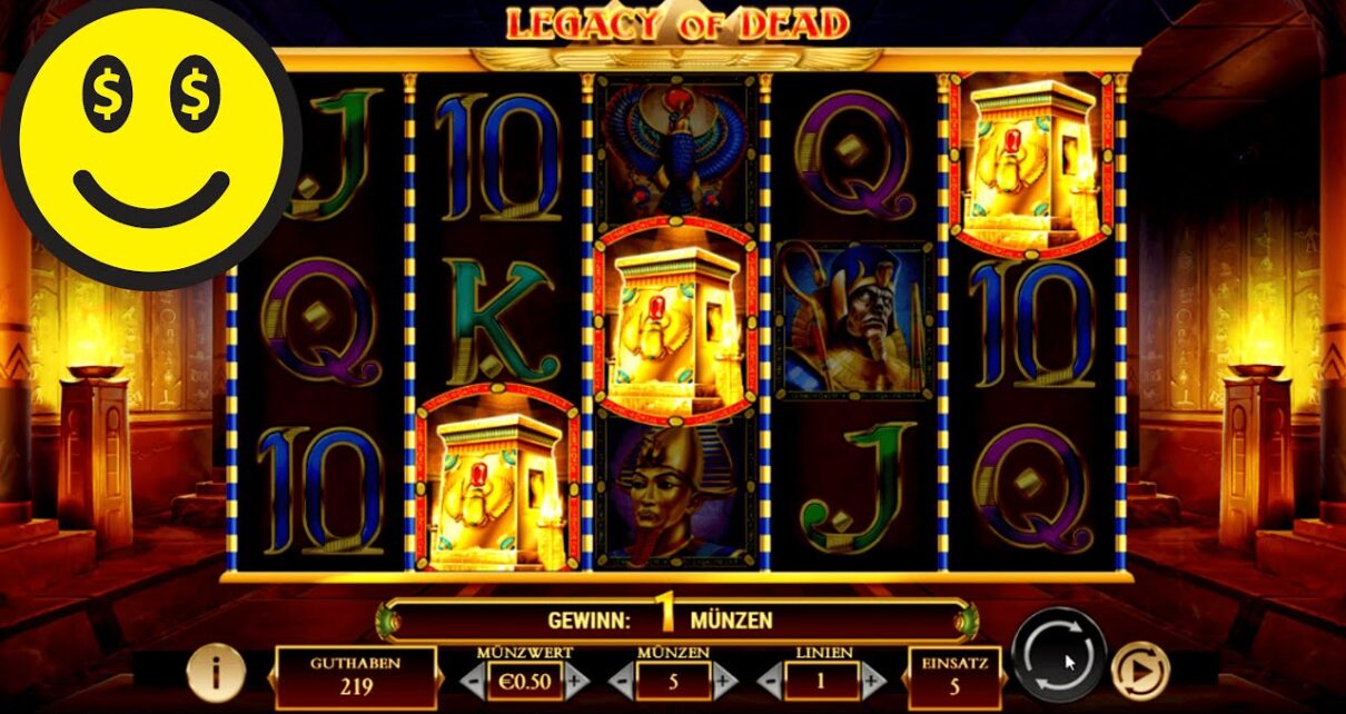 Online Casino Deutsch – Legacy of Dead Freispiele auf fettem Einsatz!