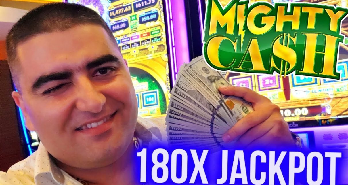 Over 180X Big Handpay JACKPOT On Mighty Cash Slot | Live Slot Play At Casino Over 180X Big Handpay JACKPOT On Mighty Cash Slot | Live Slot Play At Casino