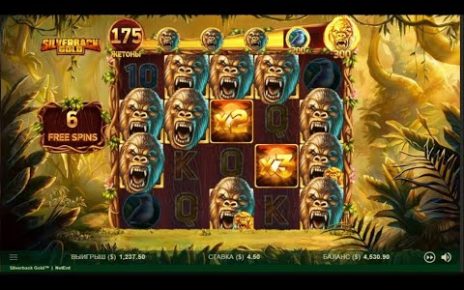 Silverback gold New slot from nettent. Big win in Russian online casino