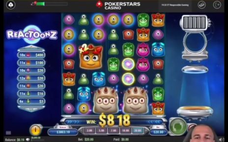 Super big win on REACTOONZ  |online casino slot