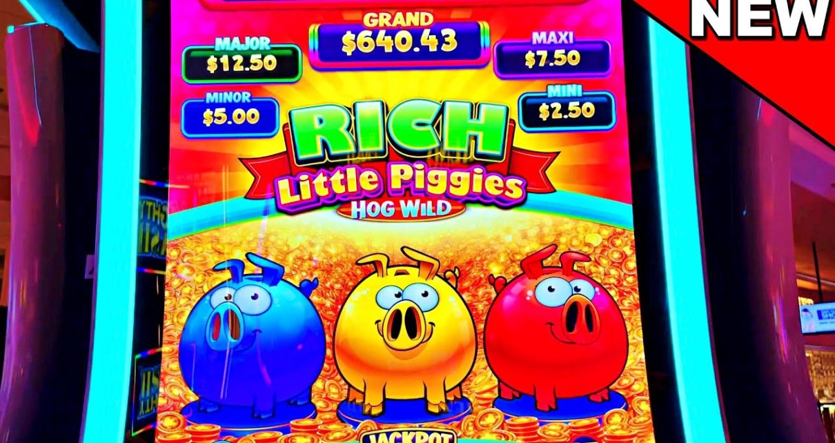 THE ALL NEW RICH LITTLE PIGGIES HOG WILD!!!! – New Las Vegas Casino Slot Machine Comeback Bonus