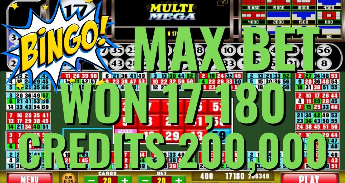 02 Online Casino | Multi Mega Bingo | CREDITS 20,000 | WON 17,180 ?????