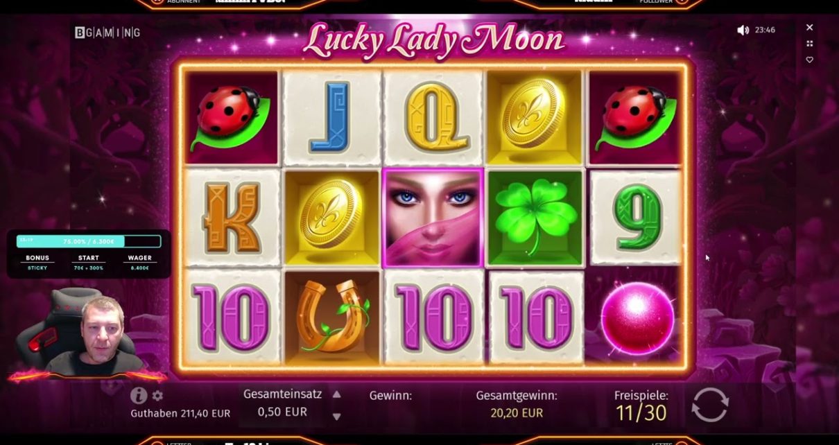 #046 [FSK18] Online Casino / Freispiele / Lucky Lady Moon (15.01.2022)