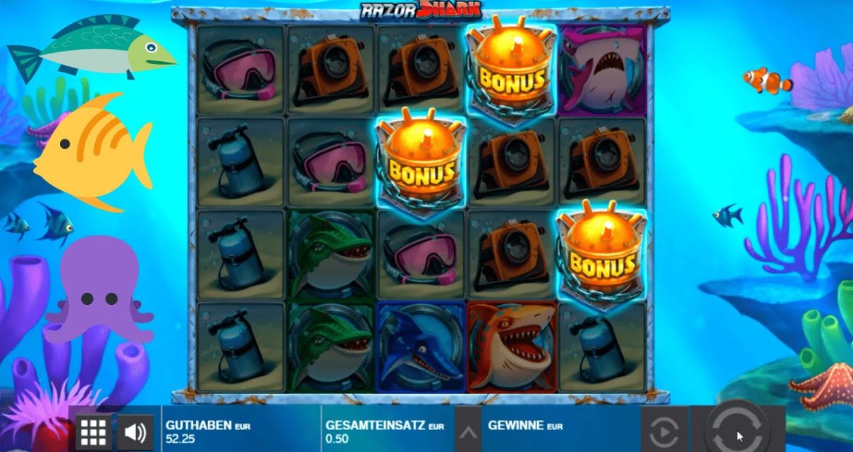 1000€ Online Casino Experiment – Wir testen verschiedene Casinos mit jeweils 50€ (Razor Shark)