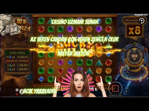 GEMS BONANZA l YİNE YİNE YENİDEN l #GEMSBONANZA #SWEETBONANZA #SLOT #CASİNO #BLACKJACK #BİGWİN