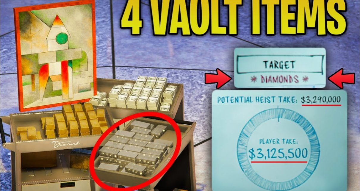 GTA Online Casino Heist – BEST & MOST VALUABLE Vault Items (Diamonds, Gold, Art & Cash)