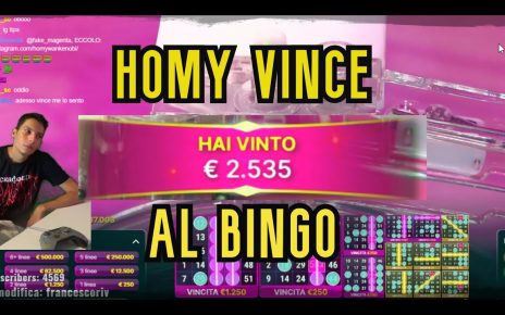 HOMYATOL VINCE *2500 EURO* SUL BINGO CASINO ONLINE W/GSKIANTO ED ENK | HOMYATOL LIVE TWITCH |