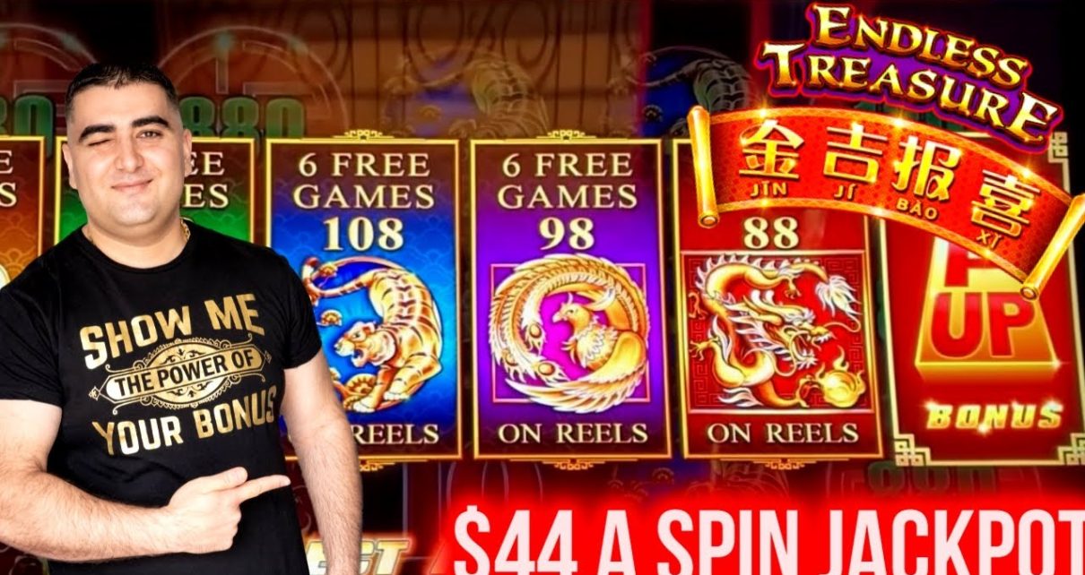 High Limit Endless Treasure Slot HANDPAY JACKPOT ! Live Slot Play At Casino