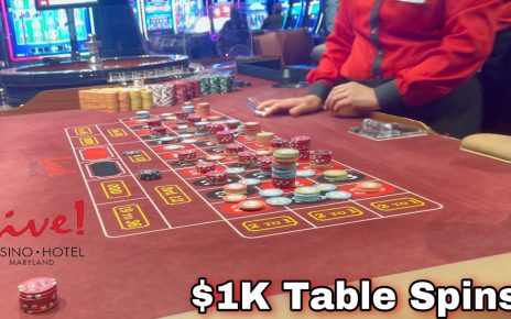 I Hit Big on The First Spin at Live! Casino & Hotel Maryland Roulette Tables.  K TABLE SPINS