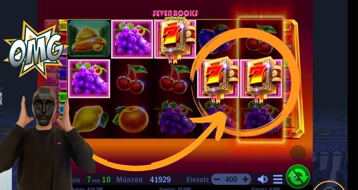 Online Casino Deutsch | Freispiele vii Books auf 4 EUR Einsatz  BIG WIN ?