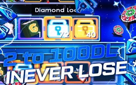 Playing Casino 2 DL to 100 DL ( NEVER LOSE !! ) | Growtopia Casino