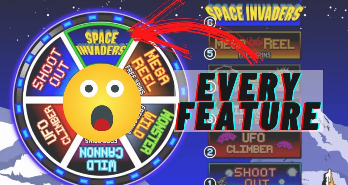 Space Invaders ALL Features – UK  Online Casino