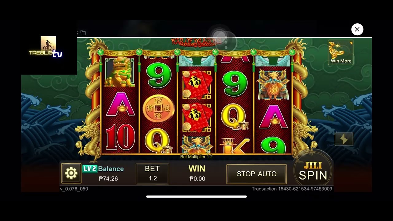 War Of Dragons | Online Casino Slot | JILI JACKPOT | TMPLAY#tmplay #howtowin#realmoneyonlinecasino