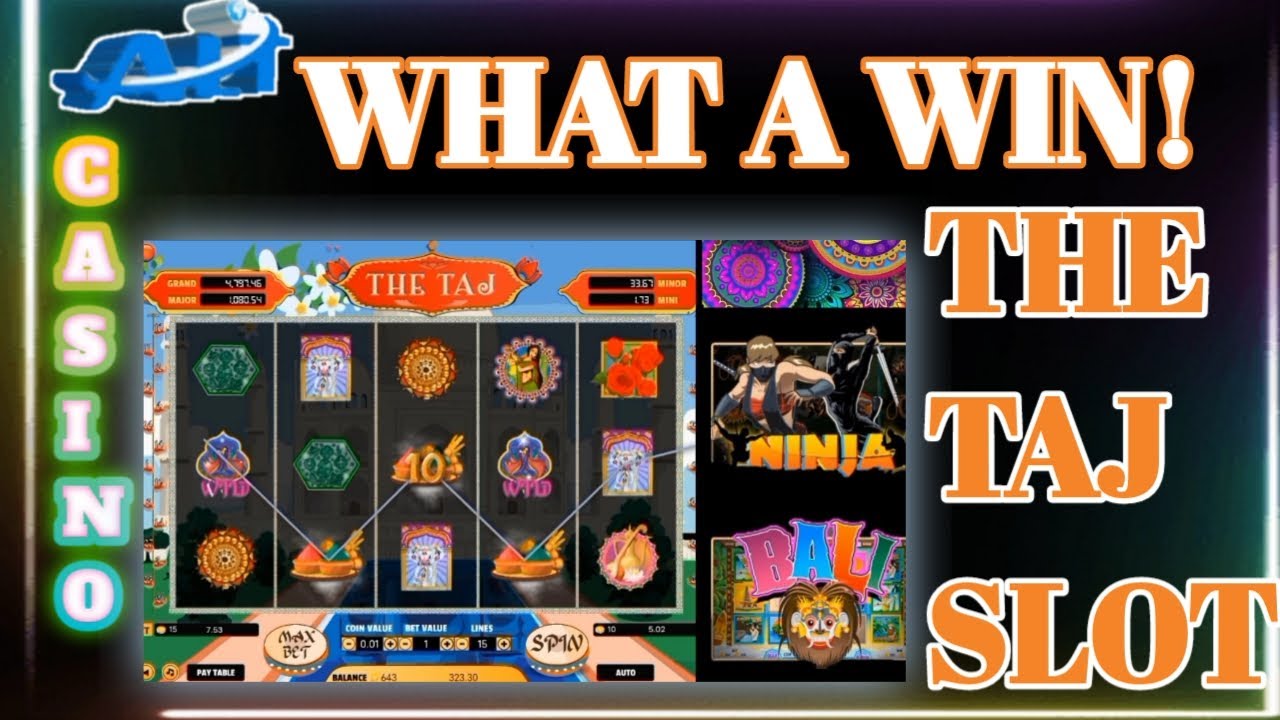 what a win! THE TAJ SLOT  /ALT CASINO/ online casino real money