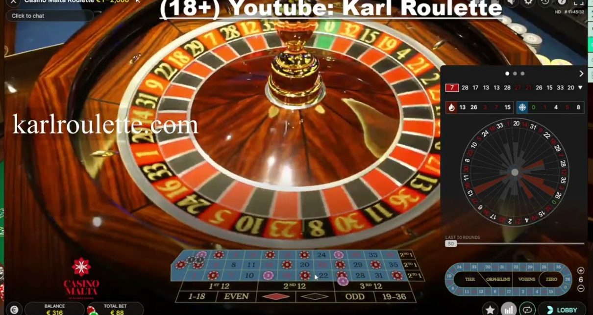 35€ to 500€ and then to 0€ at Casino Malta Roulette, EVOLUTION GAMING,