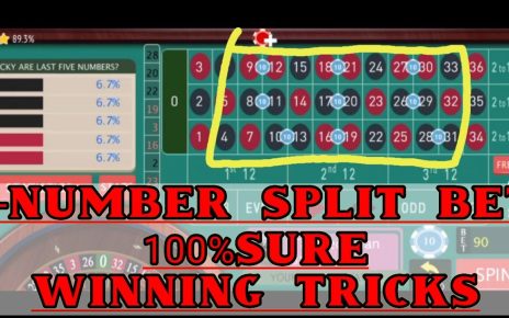 9-Split Bet Stretegy!! how to win Online Casino Game Roulett Tricks