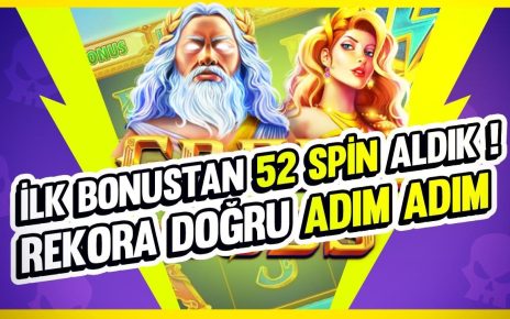 Greak Gods – İLK BONUSTAN 52 SPİN VERDİ! #slot #casino #greakgods