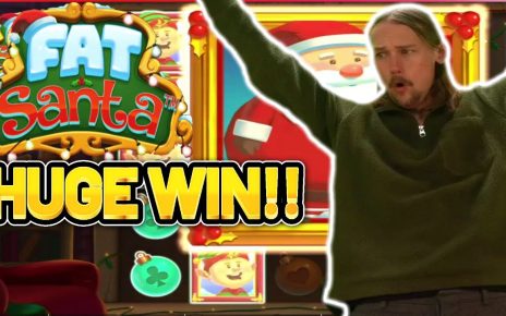 HUGE WIN!! FAT SANTA  BIG WIN – ONLINE CASINO SLOT FROM CASIINODADDY LIVE STREAM