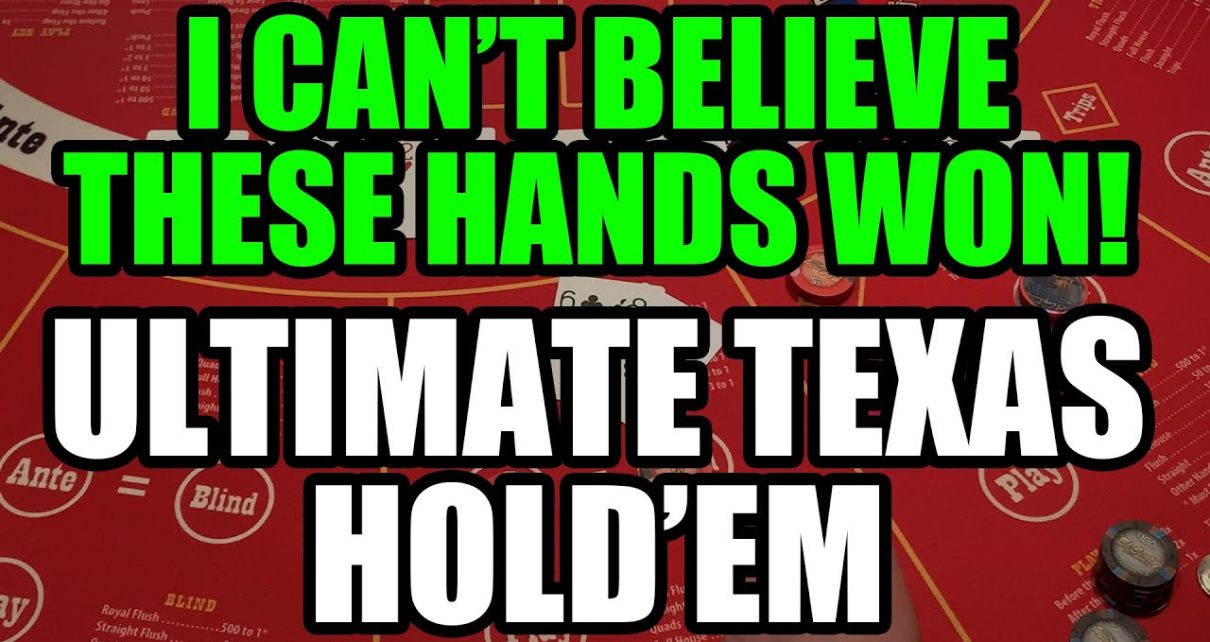 I CAN'T BELIEVE THESE HANDS WON! Ultimate Texas Hold'em!!