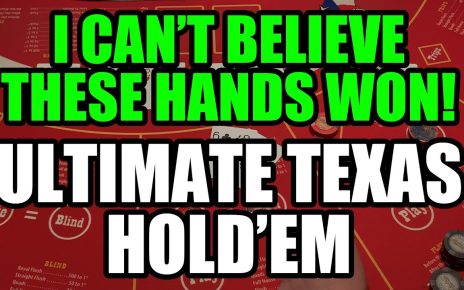 I CAN'T BELIEVE THESE HANDS WON! Ultimate Texas Hold'em!!