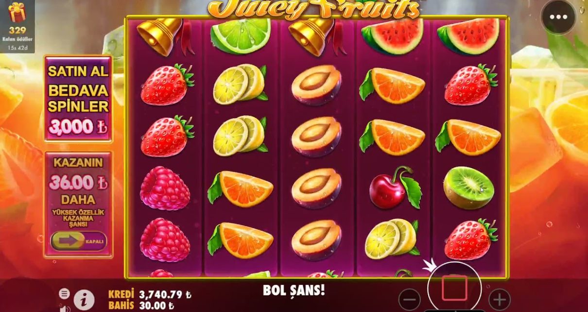 Juicy Fruits Bizi Görünce Otomatikmen Scatterleri Fulledi!