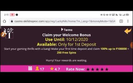 ?LuckyNIKI -The best Online casino site in India / LuckyNIki India welcome Bonus/ Luckyniki deposit