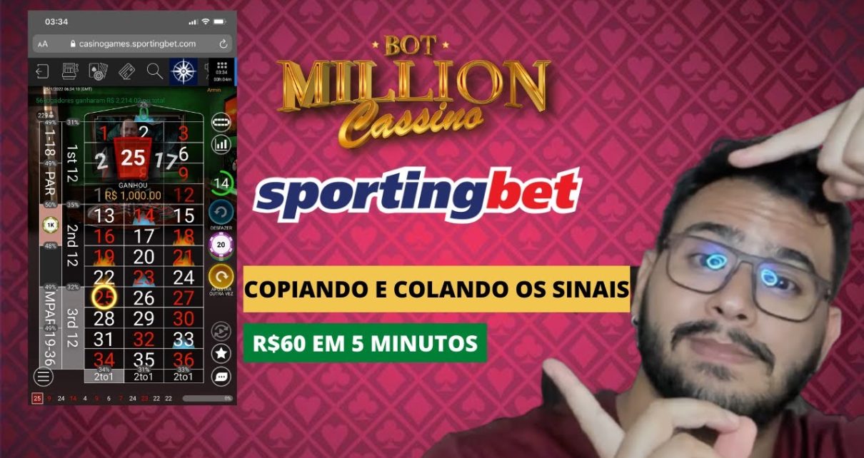 OPERANDO COM BOT i thousand thousand CASINO NA SPORTING BET, O ROBÔ DO CASSINO AO VIVO DA CROUPIER ACADEMY