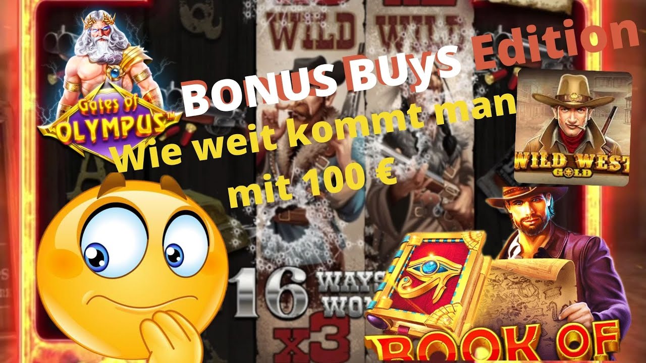 Online Casino Deutsch Test - Wie weit kommt man mit 100 € BONUS BUYS ?