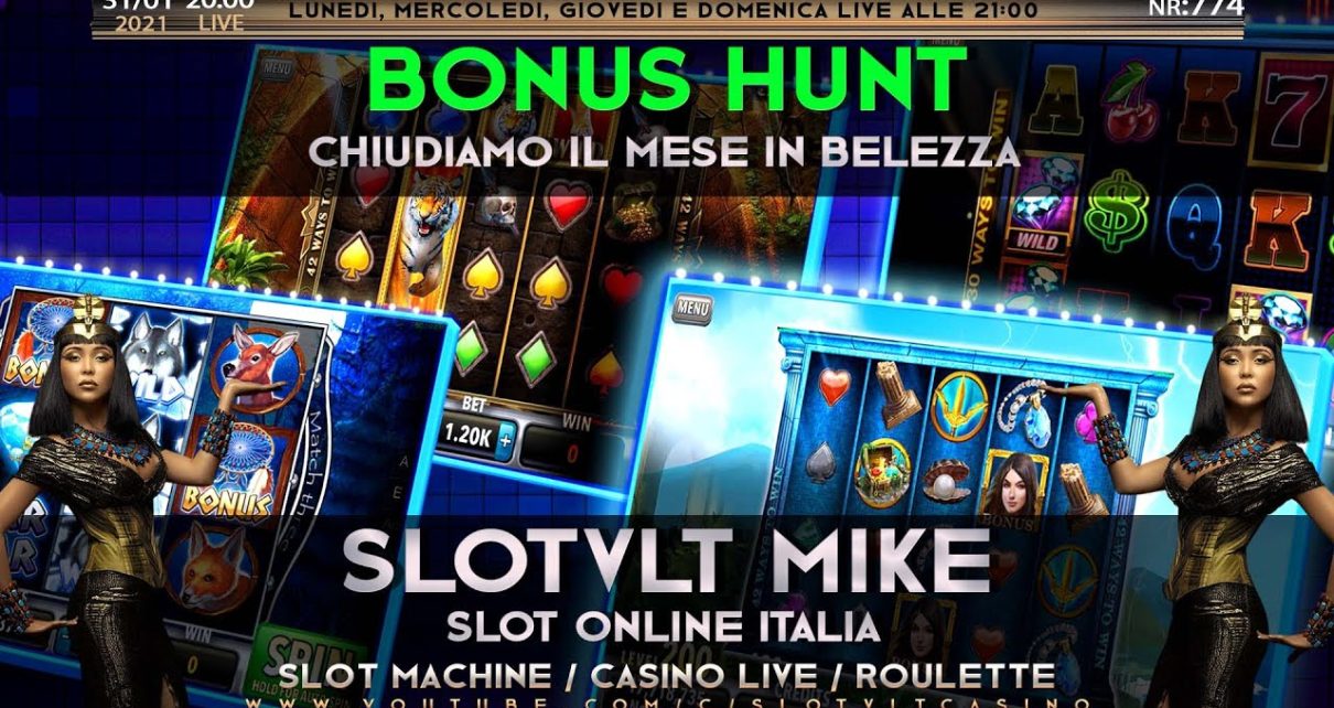 REPLICA 31/01/2022 BONUS HUNT con MIKE  │ CASINÒ ONLINE – nr.774 è Passione SLOT online ITALIA