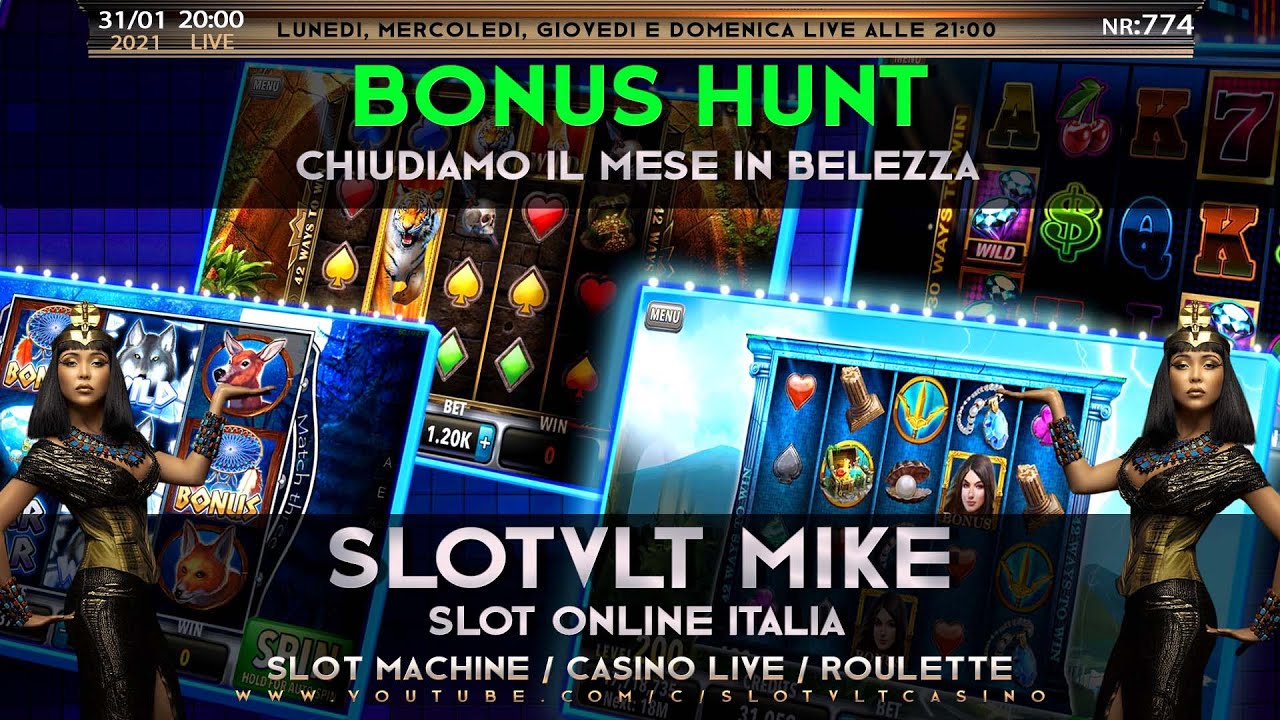 REPLICA 31/01/2022 BONUS HUNT con MIKE  │ CASINÒ ONLINE - nr.774 è Passione SLOT online ITALIA