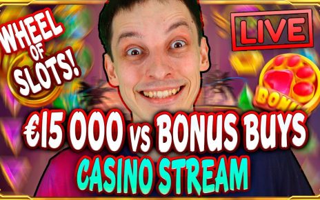 SLOTS LIVE ? €15 000 vs BONUS BUYS! Casino Stream Big Wins with mrBigSpin