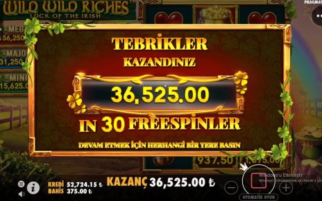 WİLD WİLD RİCHES 1 Dakikada 2 Kere Bonusa Girmek Akıyorrr #wildwildriches #casino #slot