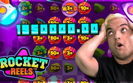 .9 meg WIN ON ONLINE CASINO SLOT ROCKET REELS!!  #slots #shorts #casino