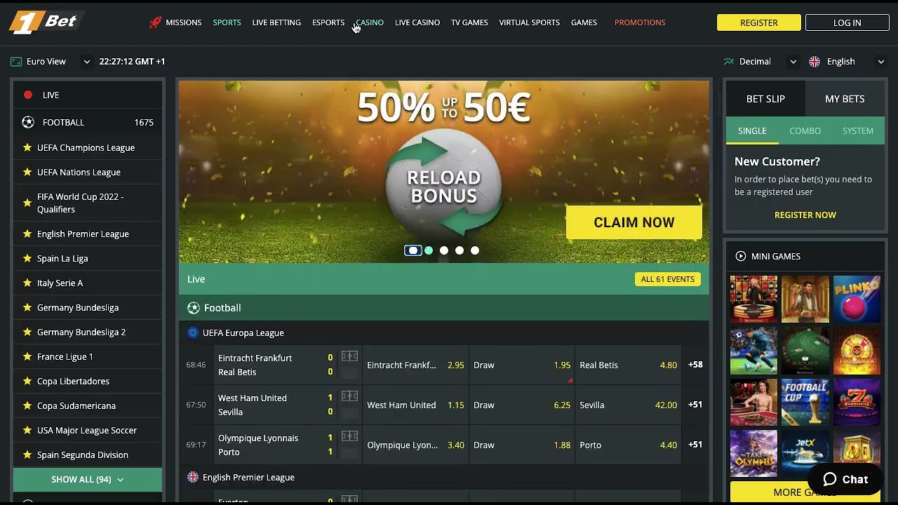 1Bet  | New In February (2022) Online Casino Sportsbook | Get High Bonus