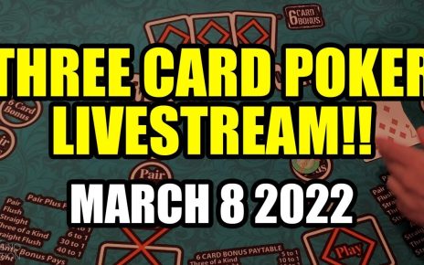 3 CARD POKER! Can We Hit Another JACKPOT HAND!?