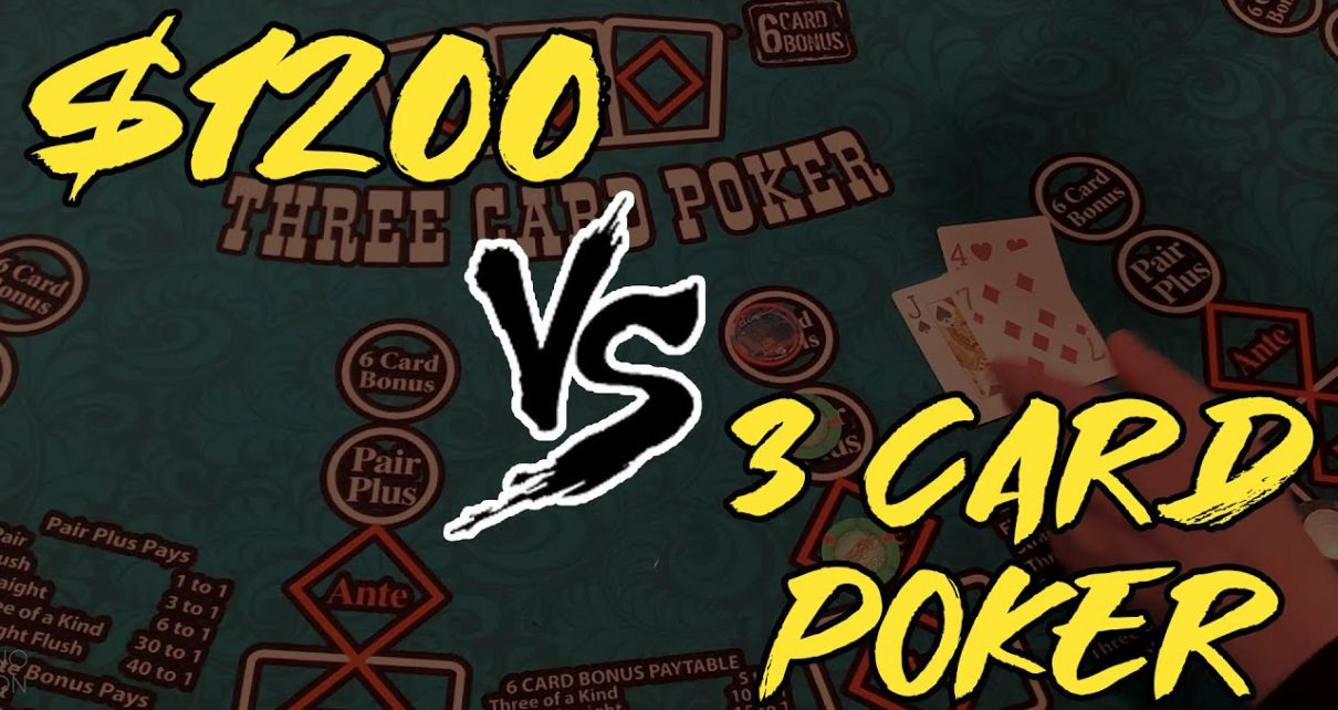 3 CARD POKER! Playing The Ante! 00 Buy In